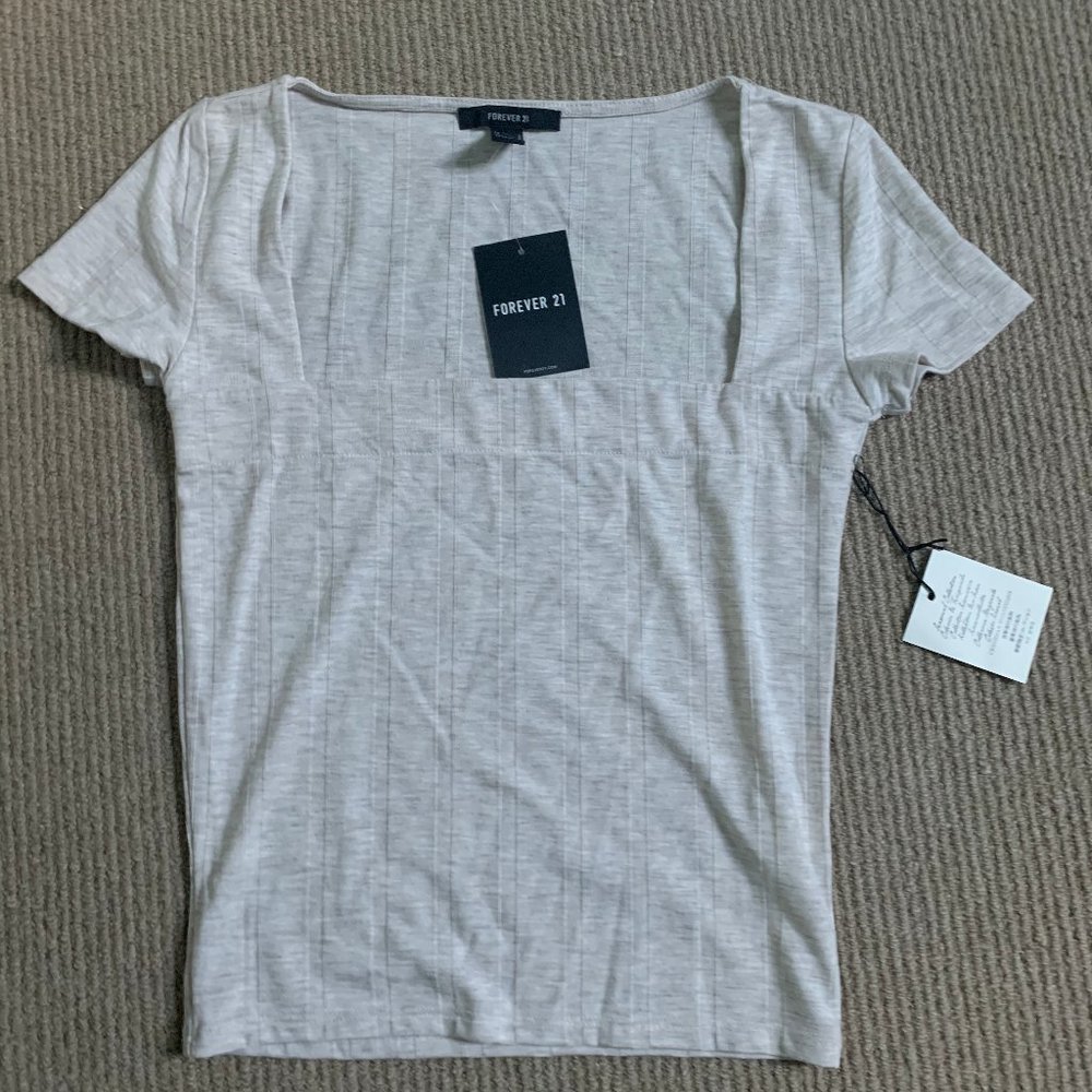 Ribbed Cream Shirt